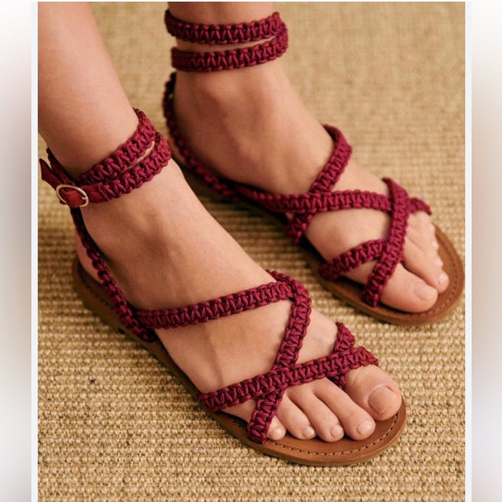 Sezane sandales low arthur